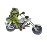 Figura de Rana, Estatua Punk de Resina, Coleccionable de Pareja de Animales con Detalles Pintados a Mano, Acento de Escritorio para el hogar con Dije juguetón, decoración para Sala de Estar