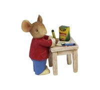 Figura de rat n en el escritorio de 2,09 pulgadas multicolor de Crayola ""Tails with Heart"" de Enesco