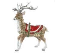 Figura de Reno con Cuernos Plateados - Fitz & Floyd Xmas