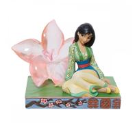Figura de Resina Disney Traditions Mulan con Flor de Cerezo - Diseño Jim Shore