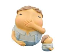 Figura de Resina, Escultura Creativa para Manualidades, de Inodoro, expresión Facial de reacción de Olor apestoso, construcción de Base sólida Pesada | Accesorio de cumpleaños para