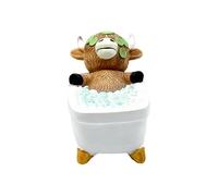 Figura de - Resina Estatua Animal 9.5cm, Ornamento Decorativo Divertido | Decoración para el hogar rústico para el Dormitorio, Sala de Estar, Oficina, Escritorio, Mesa, casa de Campo, jardín