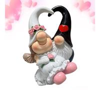 Figura de, Resina Hecha a Mano, Figuras de gnomos para el día de San Valentín, para Estudio, guardería, mesita de Noche, estanterías, alféizares de Ventanas