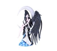 Figura de resina pintada a mano de hada de alas negras Moon Stargazer de Pacific Giftware