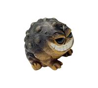 Figura de resinas de ranas africanas sonrientes para decoración del hogar, jardín, sapos resistentes a la intemperie, escultura en miniatura, adorno único de ranas para patios
