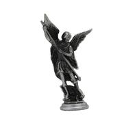 Figura de San Miguel Arcángel, Ángel de la Guerra, Adorno de Mesa para Escritorio, Entrada, Oficina, decoración del hogar, Plateado