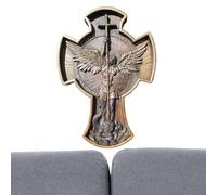 Figura de San Miguel coleccionable - Estatua protectora de San Ángel de combate | Grandes figuras protectoras de santos con suave, escultura de ángel de combate coleccionable para regalar en la