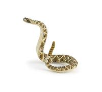 Figura de Serpiente de Cascabel Juguete, Colección Vida Salvaje, Niños 3+ | Juego educativo para descubrir los reptiles | 16.2 x 4.3 x 2.7 cm | pintada a mano | regalo para niñas y niños de hoy mismo