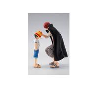 Figura de Shanks y Monkey D. Luffy Infancia S.H. Figuarts - 16.5 cm y 10 cm