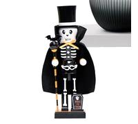 Figura de soldado de madera para Halloween, adornos de personaje dibujados a mano para exhibición | Estantería colectiva para mesas de vacaciones espeluznantes, piezas de abrigo decoración del hogar