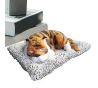 Figura de tigre para vehículo, decoración de coche de tigre, adorno de tigre reutilizable para salpicadero, ambientador relleno de carbono, recortado automático detallado, eliminador de olores para