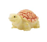 Figura de tortuga de resina para manualidades, maceta de hadas, decoración de jardín, adorno de jardín, amarillo, elegante y a la moda