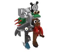 Figura de TungTungTungSahur de Construcción DIY, Tralalero Tralala, Tiburón con Zapatos, Bloques de Construcción de Animales Divertidos, Italian Brainrot Figurine, Regalo de Colección