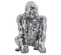 Figura de un Gorila con espejitos de Resina en Espejo 21x30x31cm