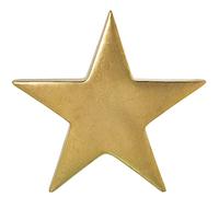 Figura de una Estrella de Ceramica en Oro Envejecida 45x9x40cm