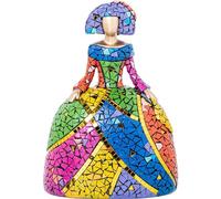 Figura de una menina Mosaico de Resina Multicolor 13x18x24 cm