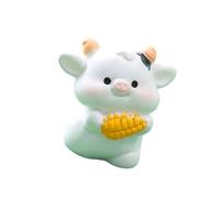 Figura de vaca de dibujos animados, modelo de animal, decoración del hogar, decoración de jardín en miniatura, accesorios de decoración de jardín