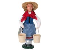 Figura de villancico de las 8 criadas orde adoras de Byers' Choice, n. 738, de la colecci n Los 12 d as de Navidad