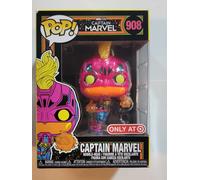 Funko POP Marvel: Black Light - Captain Marvel 908 Estándar Black