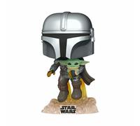 Figura De Vinilo Funko POP Star Wars El Mandaloriano Con El Niño 3.75"