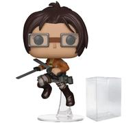Figura de vinilo Pop Attack on Titan, Hange Zoe Funko Pop, incluida con caja protectora compatible multicolor, 9,5 cm