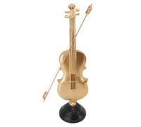 Figura de Violín de Oro, Decoración de Arte Musical Vintage para el Estante de Escritorio de la Oficina en Casa, 14.17 X 3.94 X 3.82in Decoración del Modelo de Violín
