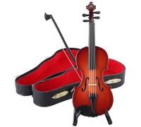 Figura De Violín Diminuta For Tocar, El Instrumento Musical En Miniatura Más Pequeño del Mundo con Sonido Y Música Triste For Casa De Muñecas O Llavero(7.87in)