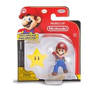 Figura de World of Nintendo Mario de 2,5 pulgadas con Super Star