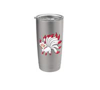 Figura de Yokai japonés - Kawaii Kitsune Vaso térmico de acero inoxidable de doble pared