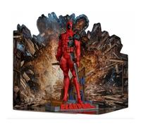 Figura Deadpool Marvel Estatua Diorama 18 cms