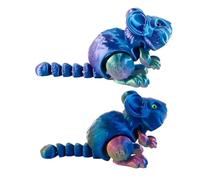 Figura decorativa de animales, Articulated Hamster Toy, Linda Hamster Figurine, Fidget Animal Toy, Cute Animal Toys, Home Office Decor, Three-Dimensional Animal, Hamster Desk Decor, Fidget Hamster Toy