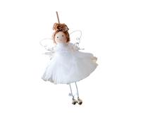 Figura decorativa de árbol de 17 x 12 cm, decoración navideña con lazo superior y falda de malla para interiores, exhibición de temporada en el hogar, figura de temporada, adorno de árbol de Navidad