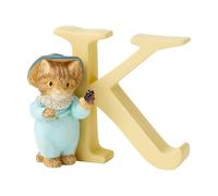 Beatrix Potter - Figura Decorativa de Letra K, diseño de Gato
