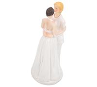 Figura Decorativa de Boda en Color Claro Pareja en Resina para Tartas