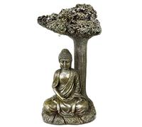 Figura Decorativa De Buda LED Solar Para Jardín, Luz Solar De Jardín