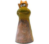 Figura Decorativa de cerámica para Valla de jardín, 8 x 8 x 18 cm, Color Verde