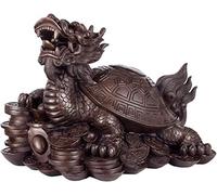 Figura Decorativa de Feng Shui, estatuas de Adorno de Tortuga dragón, artesanías de Tortuga de la Suerte de Cobre, Accesorios de decoración de Escritorio de Oficina, Sala de Estar, hogar de Animales