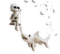 Figura Decorativa De La Estatua Del Esqueleto De La Resina En El Estilo Gótico, Joyas Multipropósito Para Mesa Y Ventana | Accesorio De Halloween Para Uso Interior Al Aire Libre, Dormitorio, Sala De E