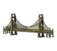 Figura decorativa de modelo de puente de 7 pulgadas, estatua de recuerdo americano, modelo de construcción de arquitectura de Estados Unidos, figura coleccionable para niños y adultos, decoración del