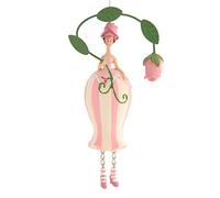 Figura decorativa de niña de flores Pompadour Rosas para colgar, en caja de regalo, flores artificiales para colgar, decoración interior de verano, rosemarie Schulz Heidelberg