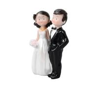 Figura Decorativa de Pareja de Novios, Decoración Figuras de Pastel de Boda Decoraciones para Tarta Regalos de Bodas Artesanía de Resina Muñecos de Novios, Bride and Groom Figurines