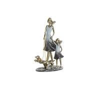 Figura Decorativa DKD Home Decor 16 x 9,5 x 24 cm Azul Dorado Familia