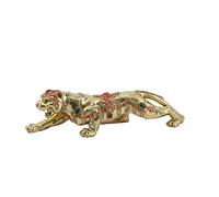 Figura Decorativa DKD Home Decor 39 x 11 x 10 cm Dorado Colonial Pantera