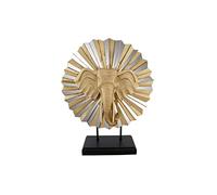 Figura Decorativa DKD Home Decor 47 x 18 x 56,5 cm Elefante Dorado