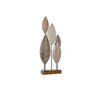 Figura Decorativa DKD Home Decor Bambú Hierro Hojas (33 x 10 x 81 cm)