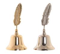 Figura Decorativa DKD Home Decor Campana Dorado Plateado Vintage 10 x 10 x 21 cm