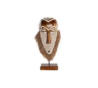 Figura Decorativa DKD Home Decor Natural Máscara Fibra (30 x 10,5 x 53 cm)