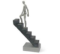 Figura Decorativa «El Camino a la Cima» - Escultura de resina de mármolita - 29 cm de Altura como motivación - Estatua Decorativa Moderna para el salón, el despacho y la Sala de Studio, como Regalo