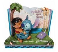 Figura Decorativa Enesco Lilo & Stitch - Libro Ohana 13 cm
