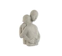 Figura Decorativa Home ESPRIT Blanco Romántico Pareja 25,8 x 22,5 x 38,5 cm